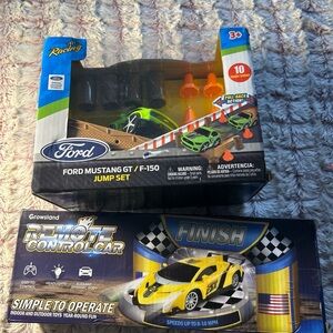 2 items Ford Mustang GT F-150 & yellow race car